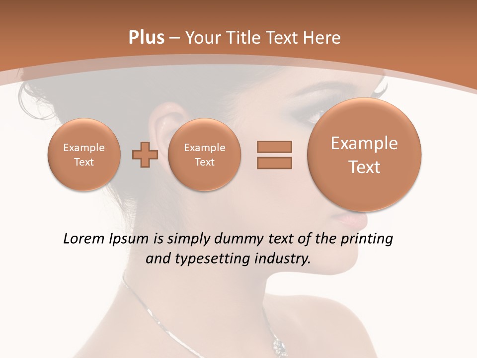 Beautiful Sapphire Eyebrow PowerPoint Template
