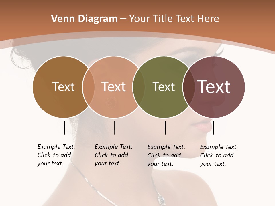 Beautiful Sapphire Eyebrow PowerPoint Template