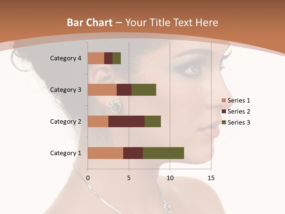 Beautiful Sapphire Eyebrow PowerPoint Template