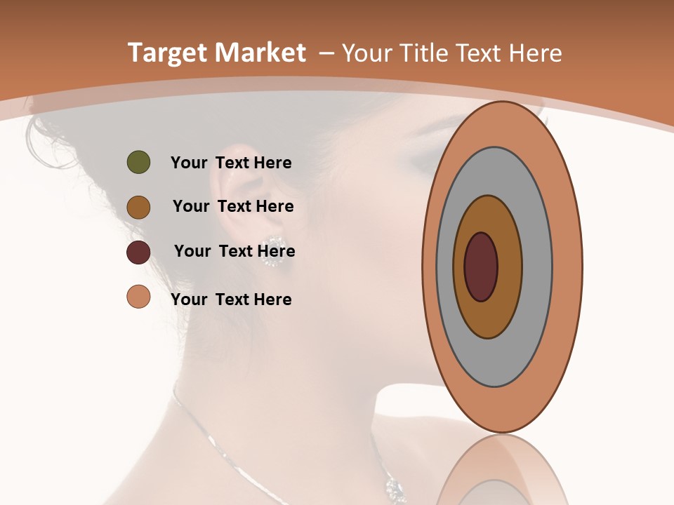 Beautiful Sapphire Eyebrow PowerPoint Template