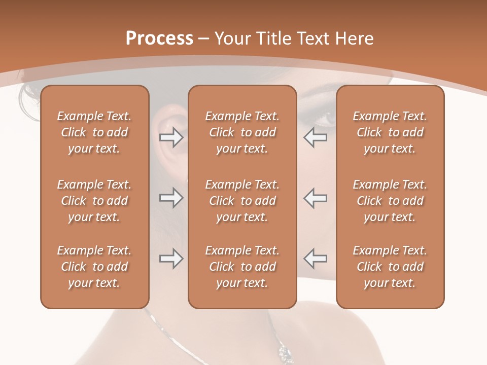Beautiful Sapphire Eyebrow PowerPoint Template
