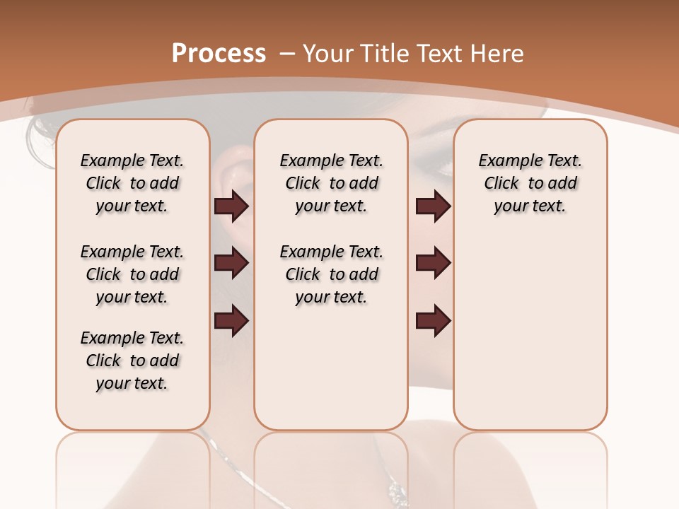 Beautiful Sapphire Eyebrow PowerPoint Template