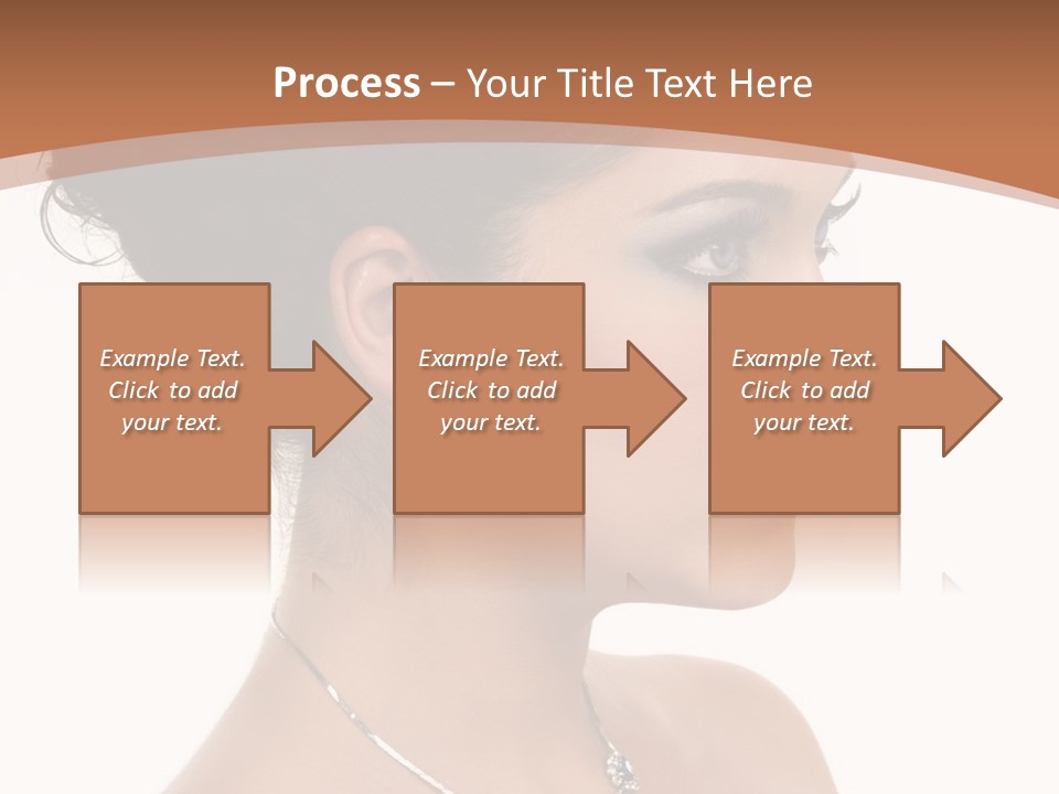 Beautiful Sapphire Eyebrow PowerPoint Template