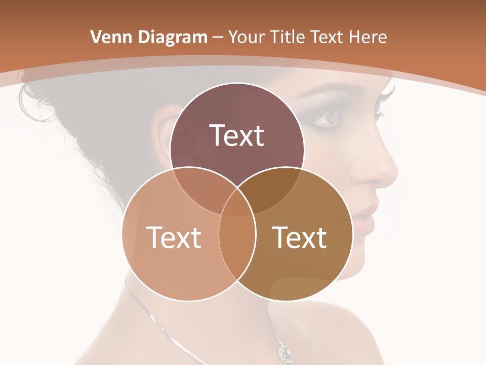 Beautiful Sapphire Eyebrow PowerPoint Template