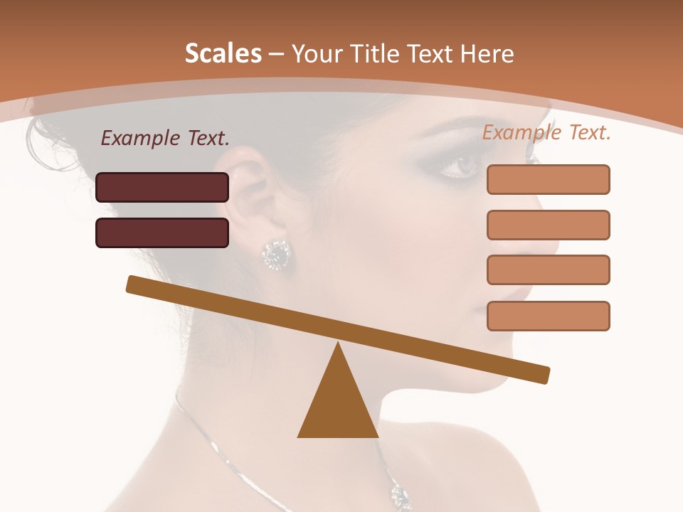 Beautiful Sapphire Eyebrow PowerPoint Template