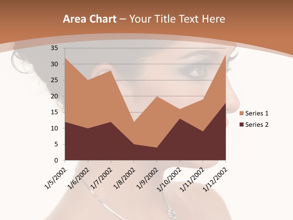 Beautiful Sapphire Eyebrow PowerPoint Template