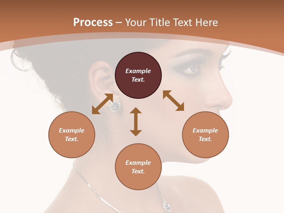 Beautiful Sapphire Eyebrow PowerPoint Template