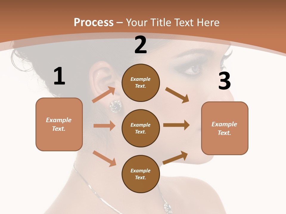 Beautiful Sapphire Eyebrow PowerPoint Template