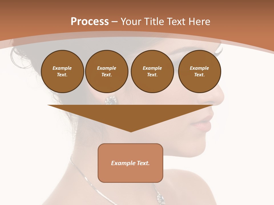 Beautiful Sapphire Eyebrow PowerPoint Template