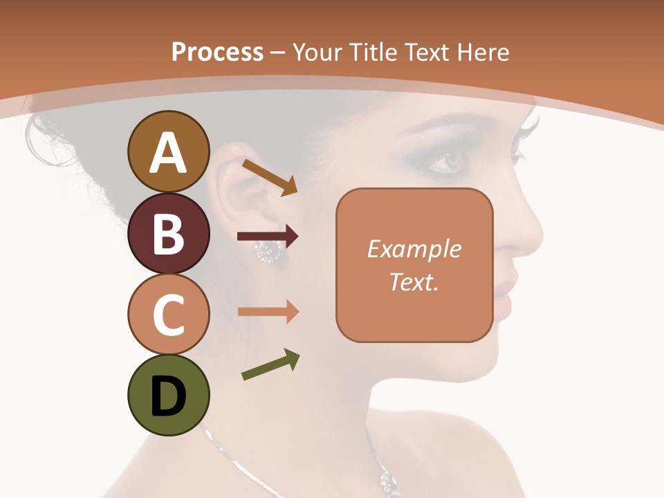 Beautiful Sapphire Eyebrow PowerPoint Template