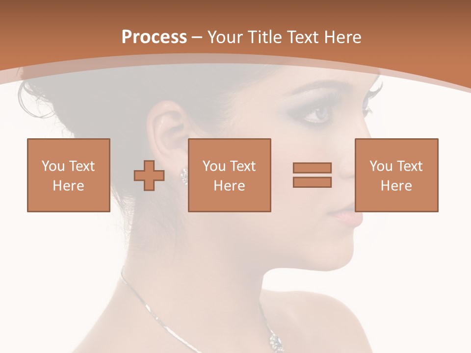 Beautiful Sapphire Eyebrow PowerPoint Template