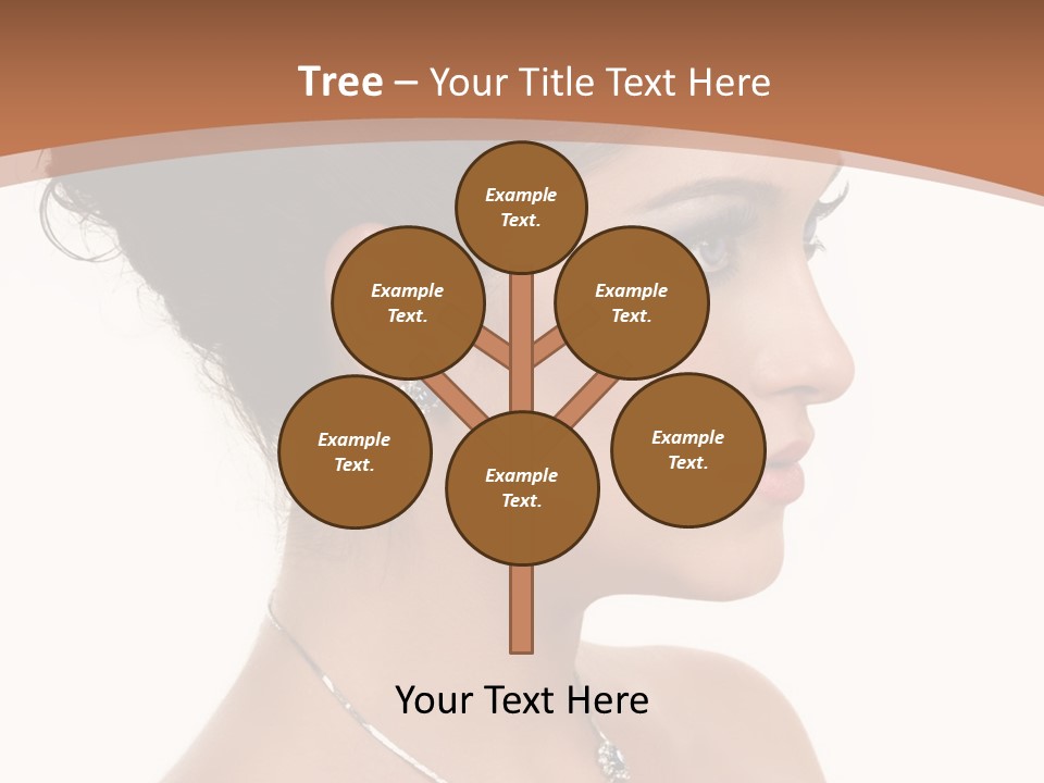 Beautiful Sapphire Eyebrow PowerPoint Template