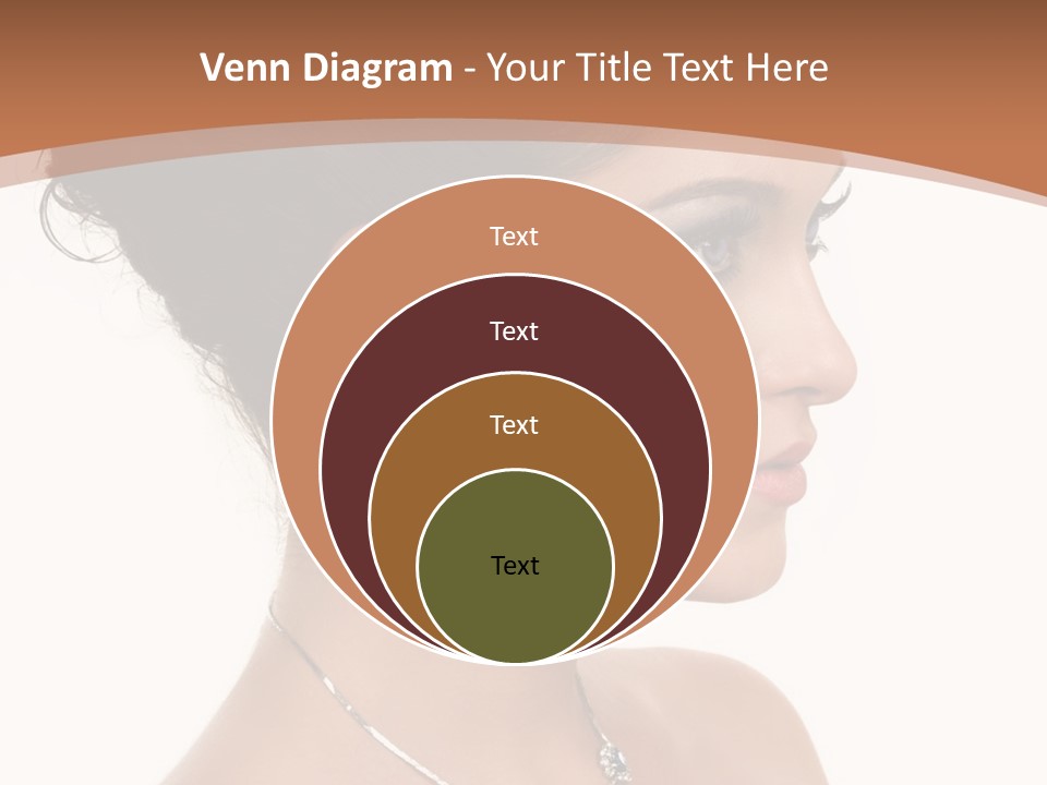 Beautiful Sapphire Eyebrow PowerPoint Template