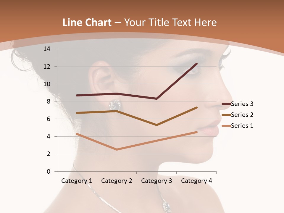 Beautiful Sapphire Eyebrow PowerPoint Template