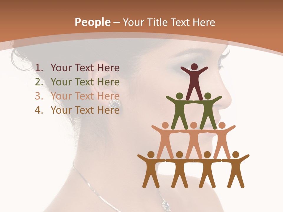 Beautiful Sapphire Eyebrow PowerPoint Template