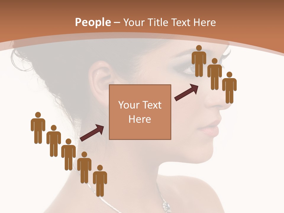 Beautiful Sapphire Eyebrow PowerPoint Template