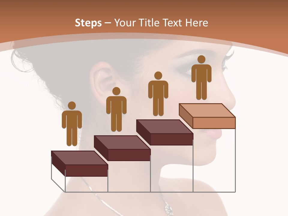 Beautiful Sapphire Eyebrow PowerPoint Template