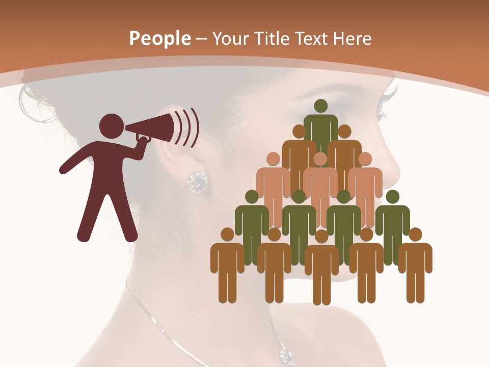 Beautiful Sapphire Eyebrow PowerPoint Template