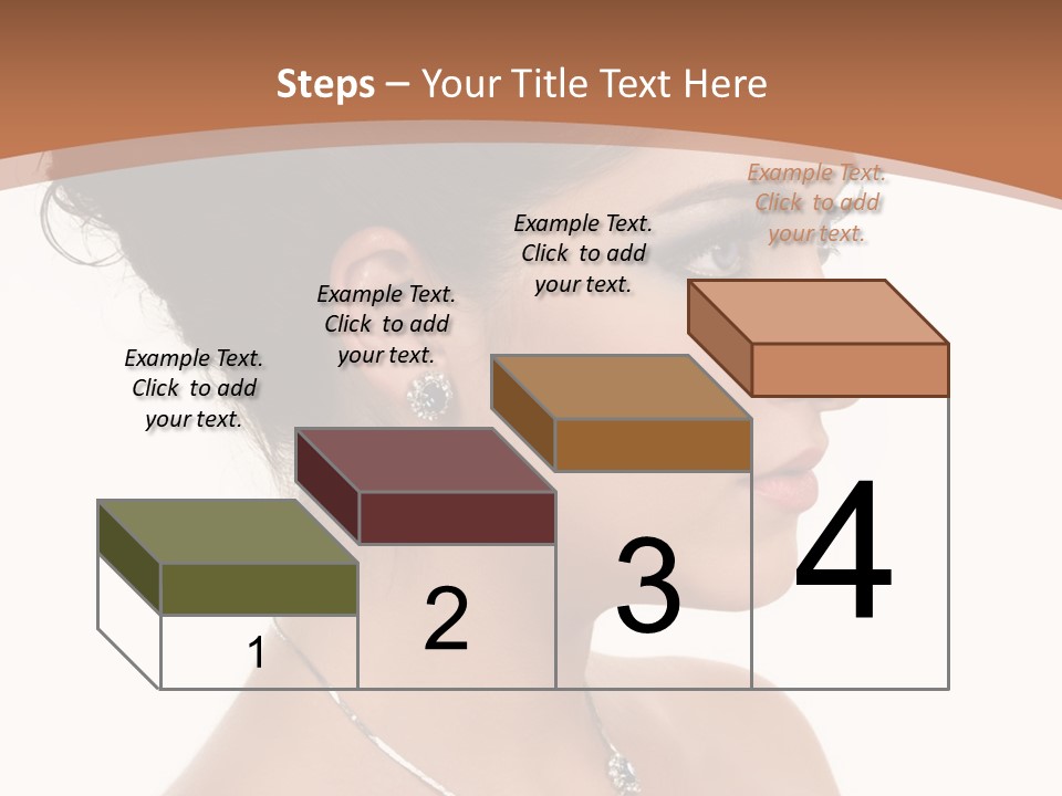 Beautiful Sapphire Eyebrow PowerPoint Template