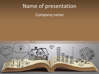 Study Object Blue PowerPoint Template