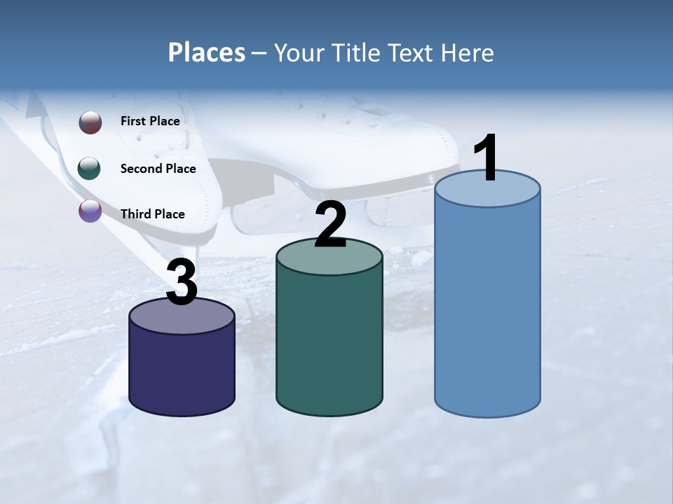 Iceskating Background Skater PowerPoint Template