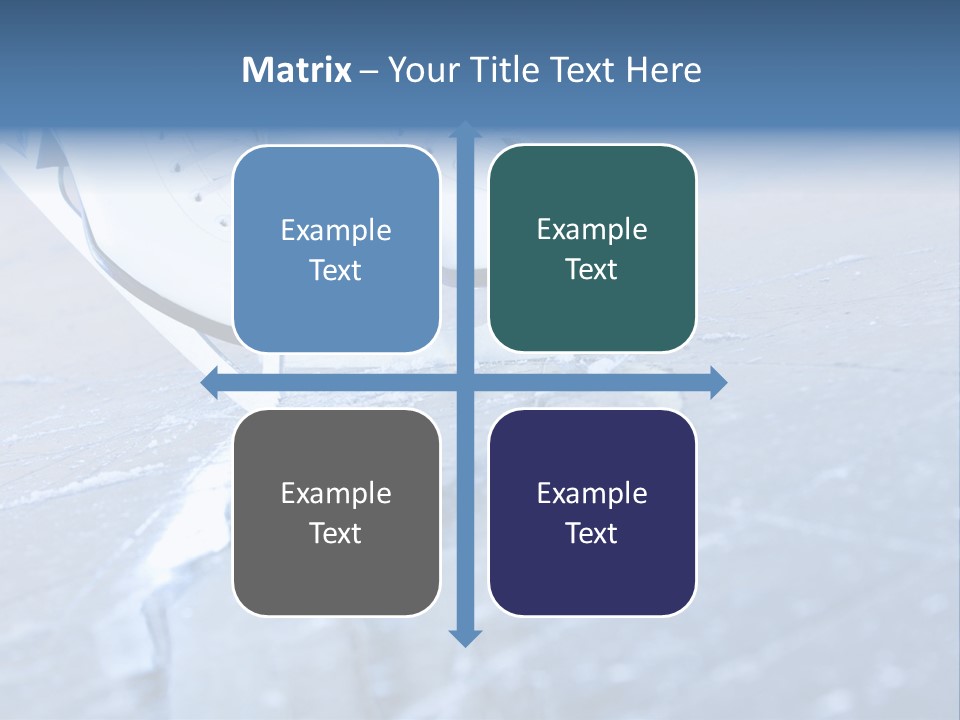 Iceskating Background Skater PowerPoint Template