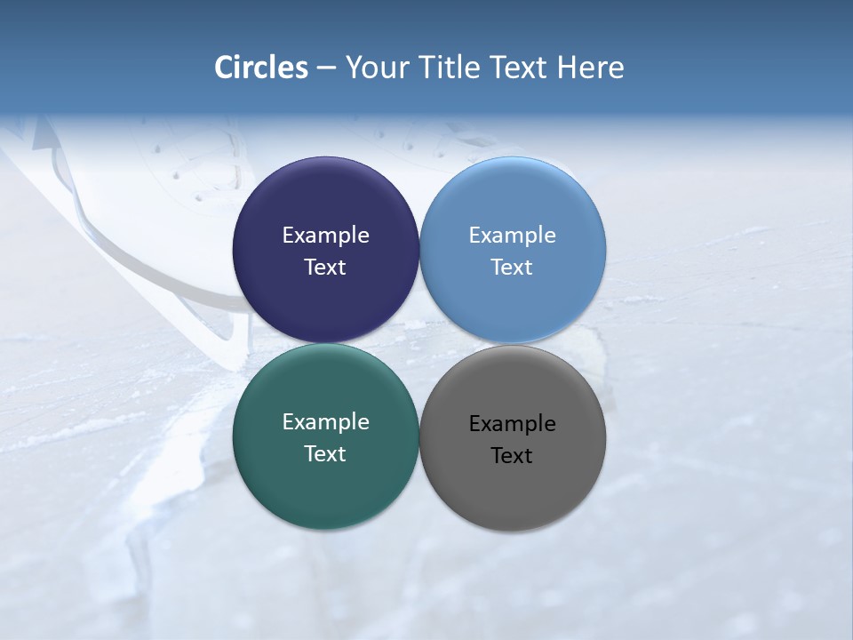 Iceskating Background Skater PowerPoint Template