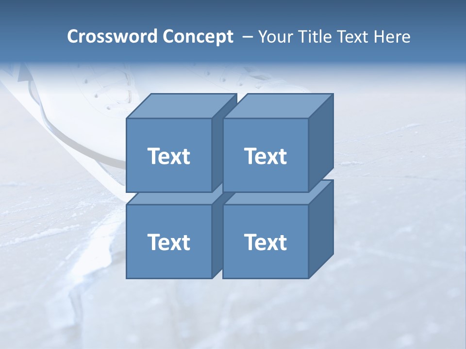 Iceskating Background Skater PowerPoint Template