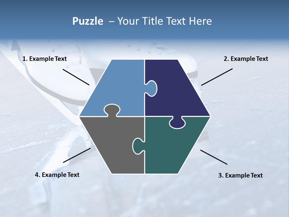 Iceskating Background Skater PowerPoint Template