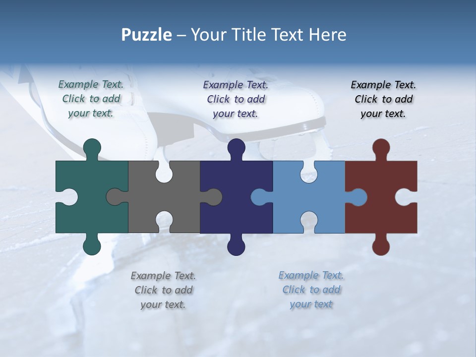 Iceskating Background Skater PowerPoint Template