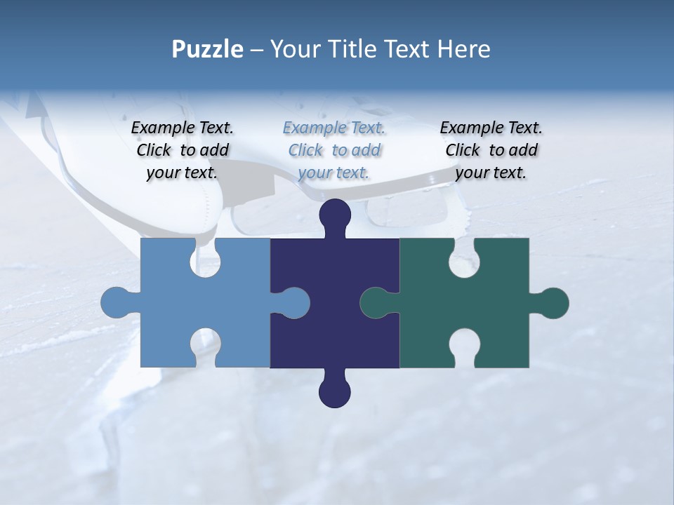 Iceskating Background Skater PowerPoint Template