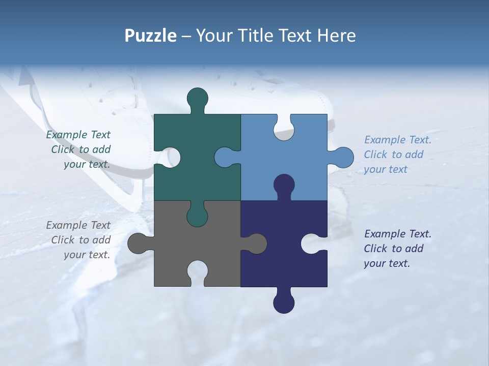 Iceskating Background Skater PowerPoint Template