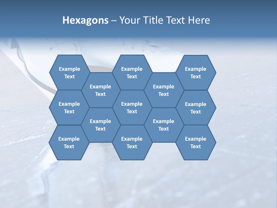 Iceskating Background Skater PowerPoint Template