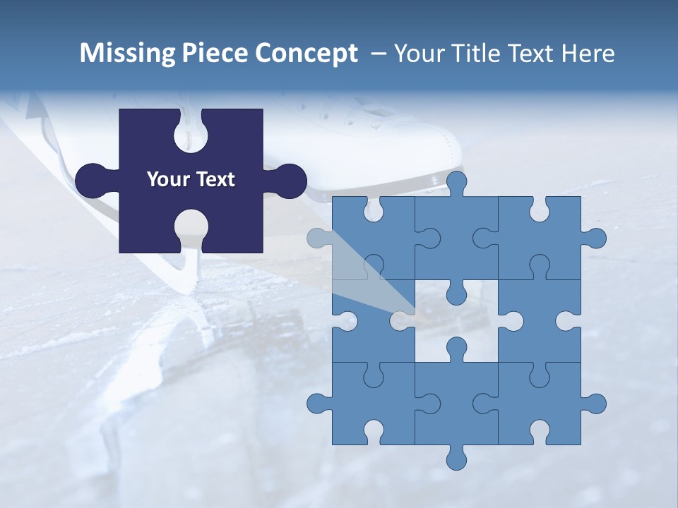 Iceskating Background Skater PowerPoint Template