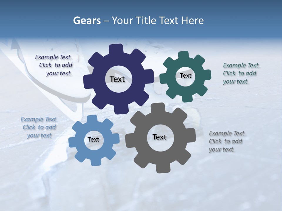 Iceskating Background Skater PowerPoint Template