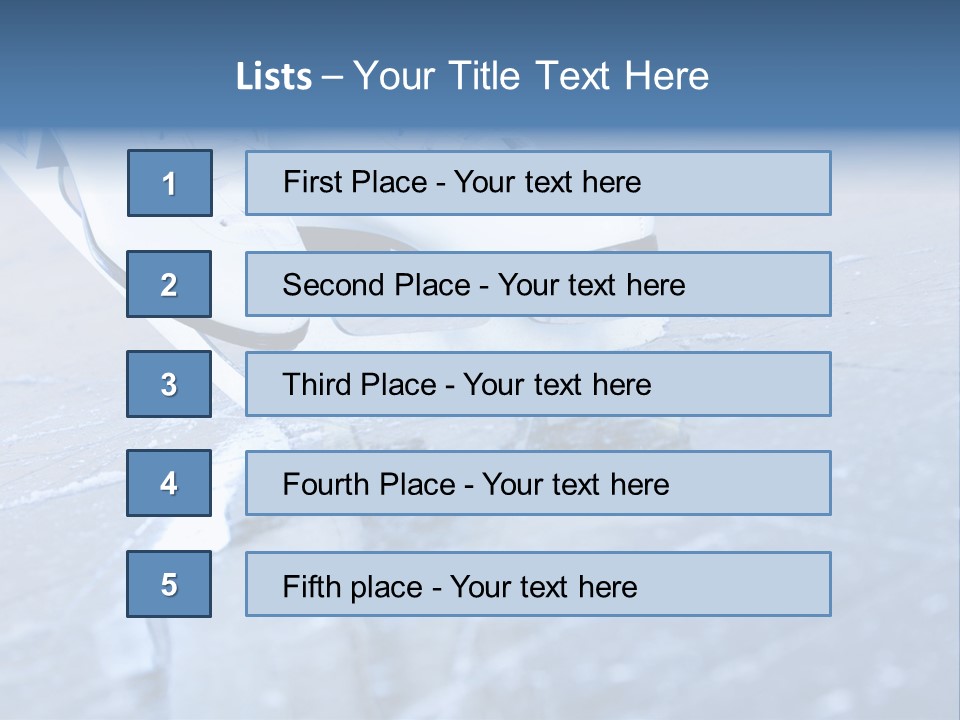 Iceskating Background Skater PowerPoint Template
