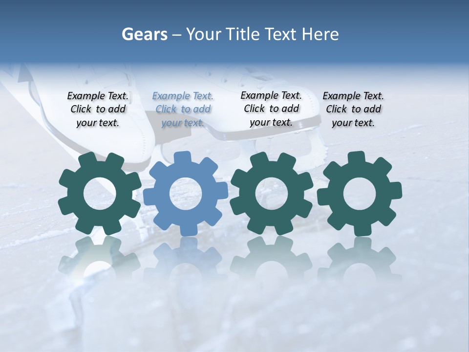 Iceskating Background Skater PowerPoint Template