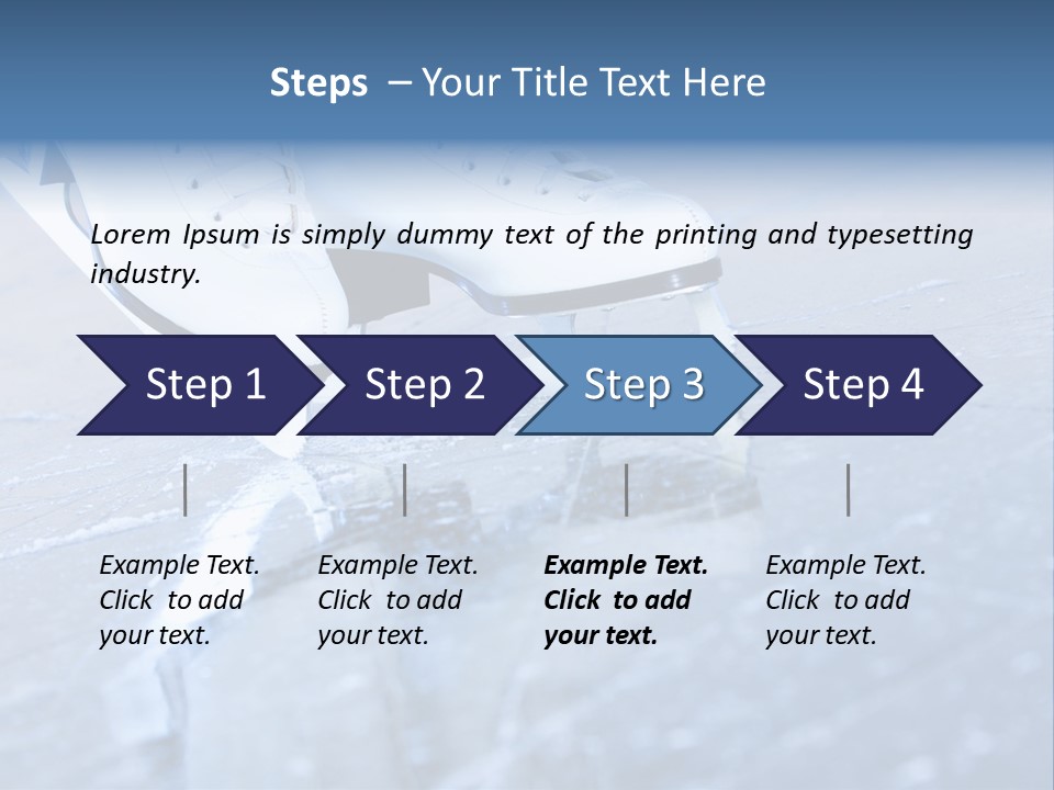 Iceskating Background Skater PowerPoint Template