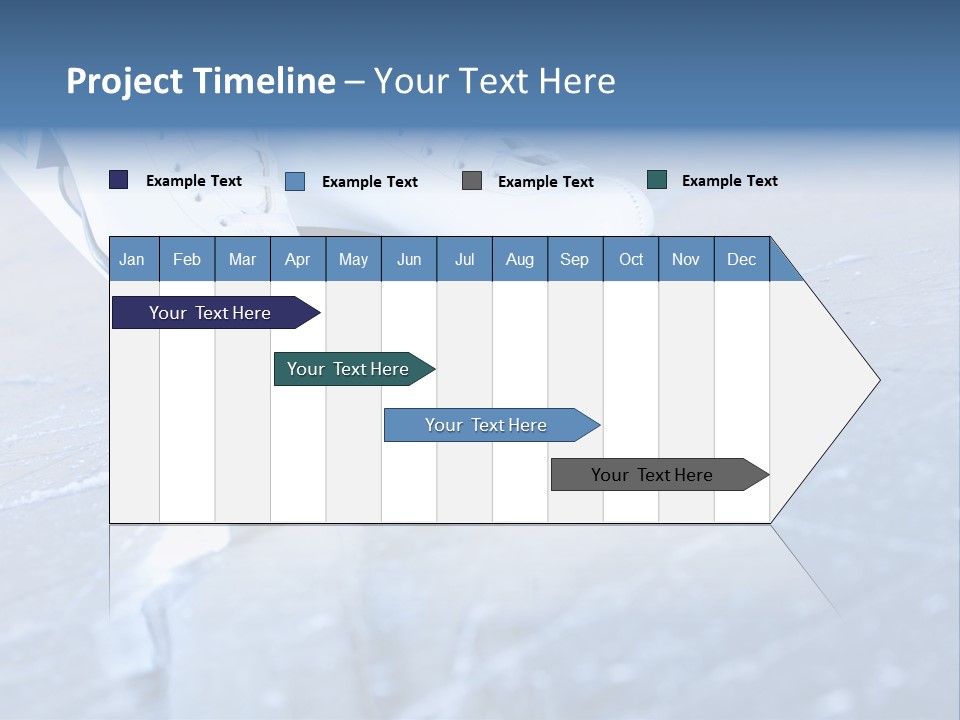 Iceskating Background Skater PowerPoint Template