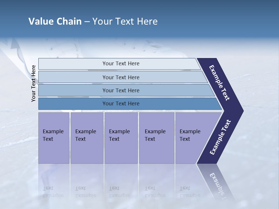 Iceskating Background Skater PowerPoint Template