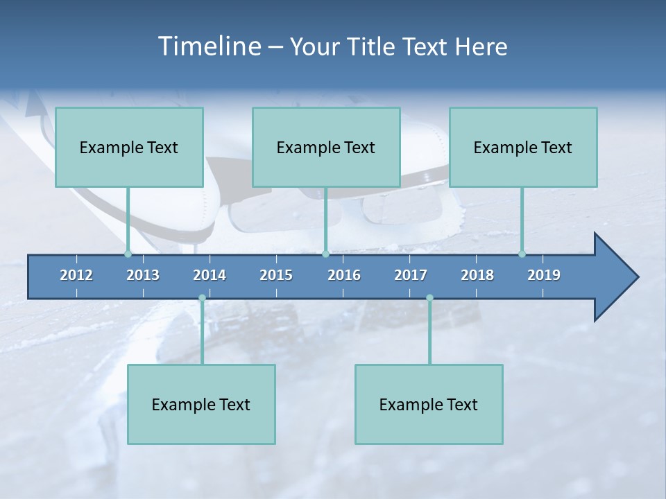 Iceskating Background Skater PowerPoint Template