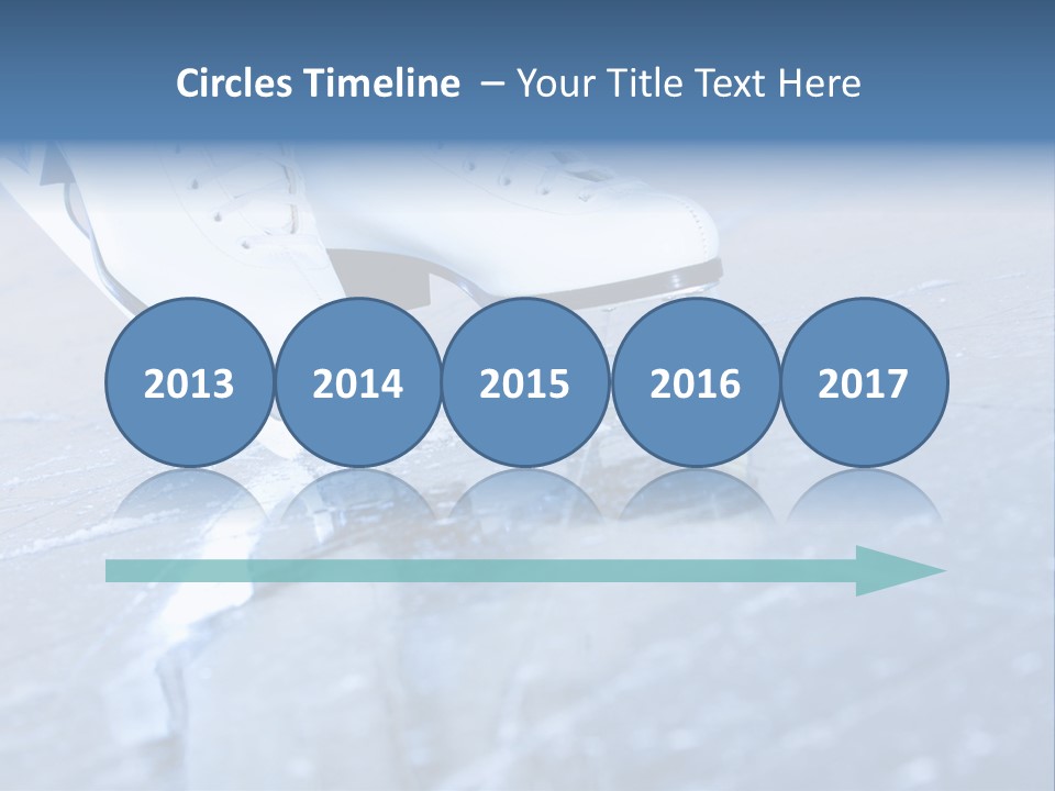 Iceskating Background Skater PowerPoint Template