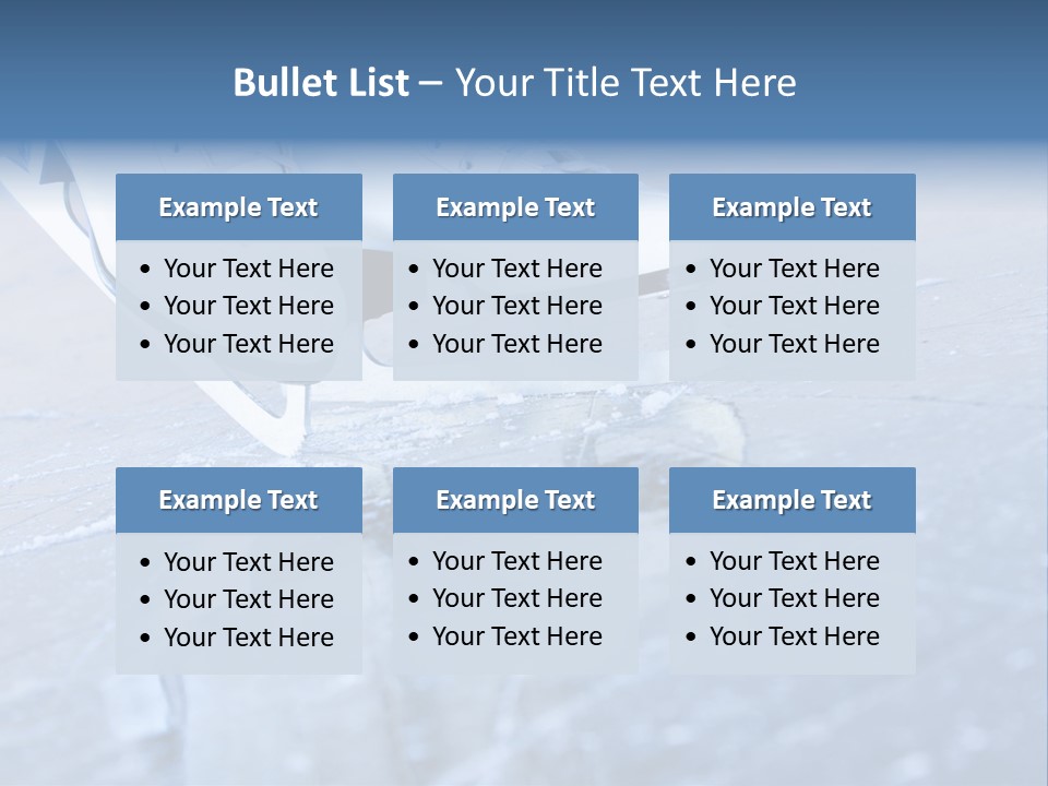 Iceskating Background Skater PowerPoint Template