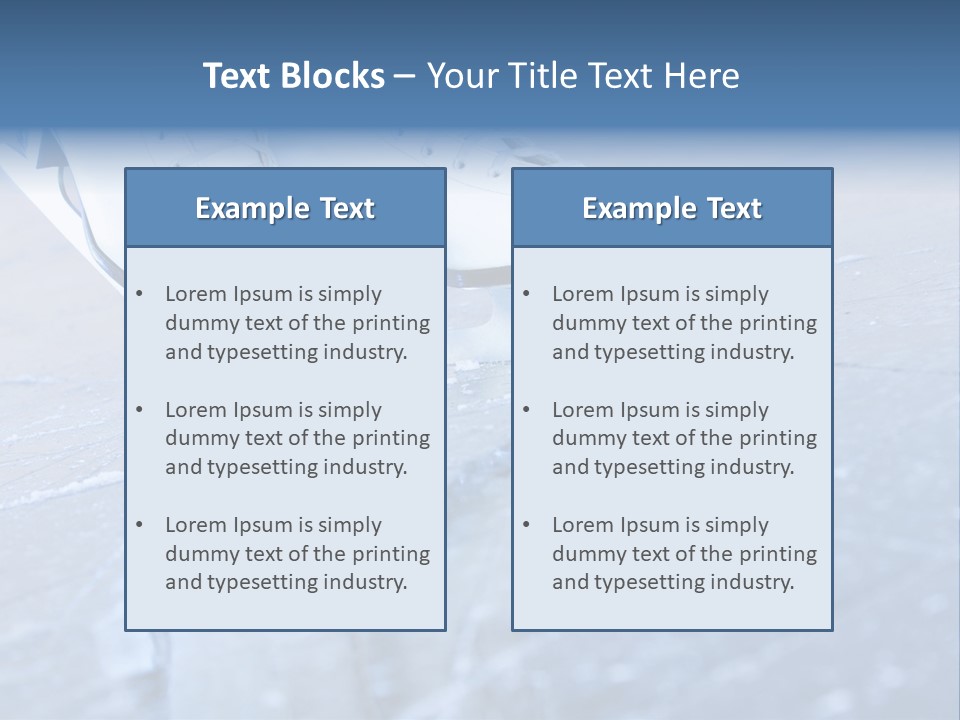 Iceskating Background Skater PowerPoint Template