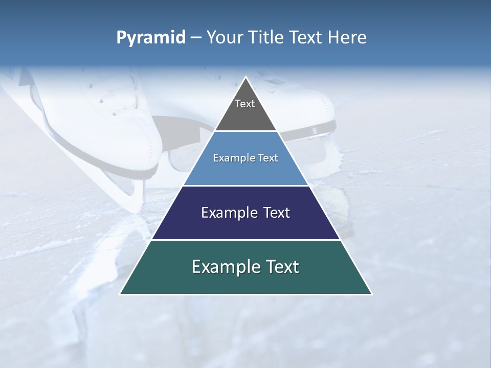 Iceskating Background Skater PowerPoint Template