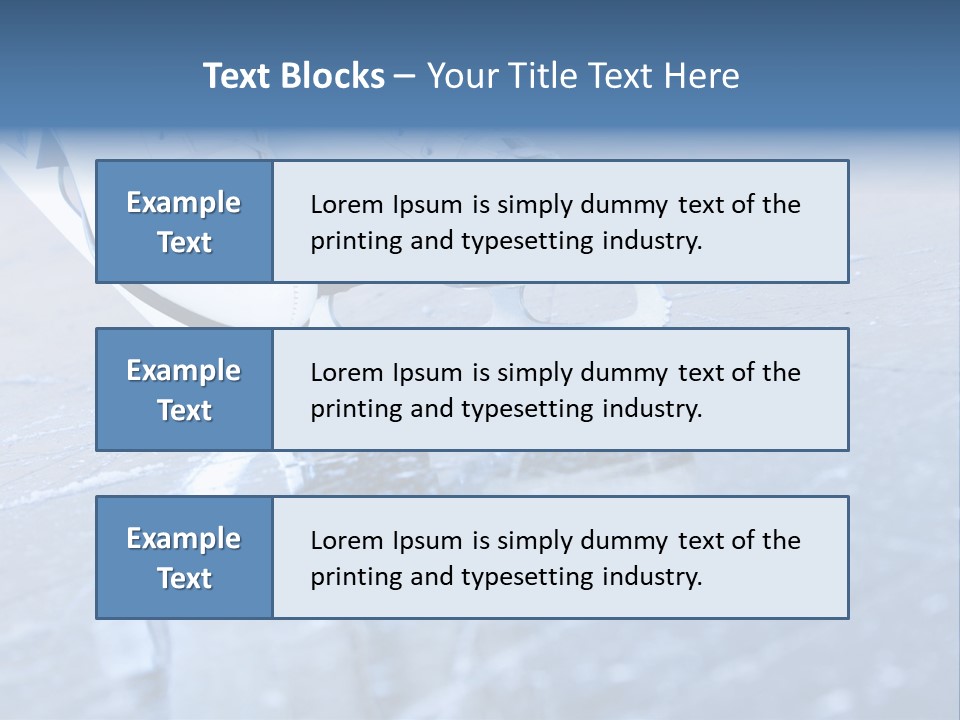 Iceskating Background Skater PowerPoint Template