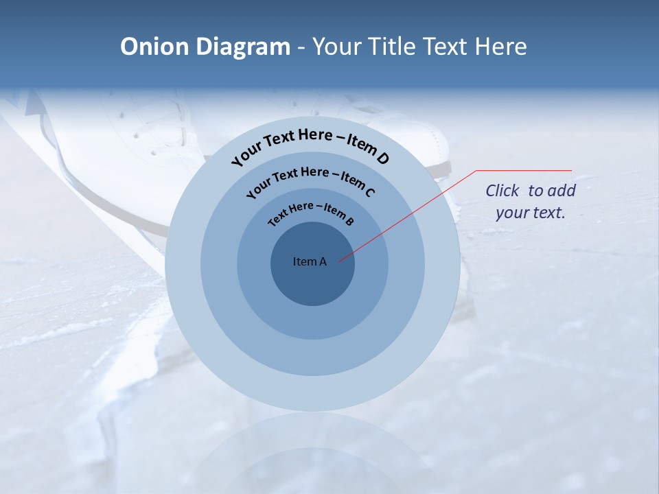 Iceskating Background Skater PowerPoint Template