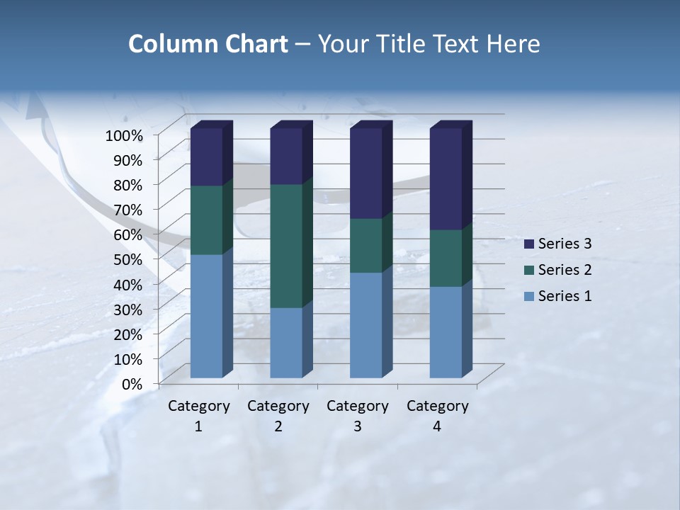 Iceskating Background Skater PowerPoint Template
