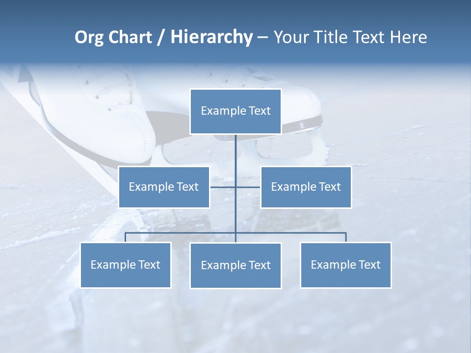 Iceskating Background Skater PowerPoint Template