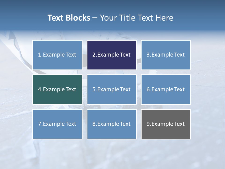 Iceskating Background Skater PowerPoint Template